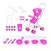 113Pcs Barbie Doll Clothes Set, 15 Pack Barbie Clothes Party Grown Outfits Dresses and 98pcs Different Doll Accessories Shoes bags Glasses Necklace Tableware for Little Girl Birthday