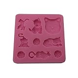 Joylive 3D Cat Chocolate Candy Jelly Fondant Cake Tool Silicone Mold Baking Pan Bakeware