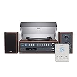 TEAC LP-P1000 Turntable Stereo System With Bluetooth/CD/Radio (Cherry) w/ Power Adaptor Charging Dock