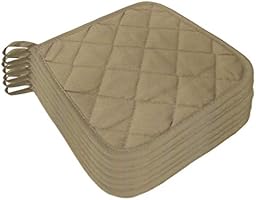 Amazon Com Beige Heat Resistant Pot Holders 6 5 Square Solid Color Pack Of 10 Multipurpose Quilted Hot Pads Pot Holders For Everyday Quality Kitchen Cooking Chef Linens Tan Home Kitchen