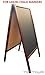 Tektrum Large Sturdy Double-Side Sidewalk Advertising A-Frame Wood Mahogany Sandwich Sign Board 20