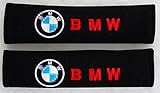 Amooca BMW Seat Belt Cover Shoulder Pad (Red Lettering)