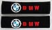 Amooca BMW Seat Belt Cover Shoulder Pad (Red Lettering)