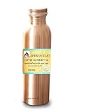 Traveller's  pure copper water bottle ayurvedic water bottle for health benefits, joint less bottle  leak proof seal cap 30 ounce, 900 milliliter