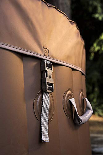 EASE.ZONE 7150017 Spa aufblasbar beheizt, 800 Liters, Schwarz, 180 x 180 x 65 cm – Bild 8