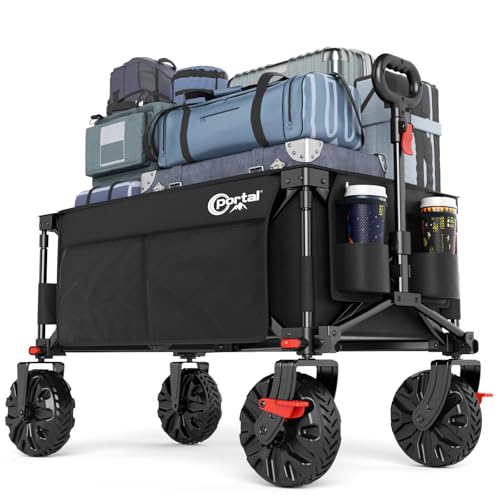 Portal Bollerwagen faltbar größe Reifen mit Bremse