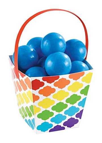 Amscan Rainbow Square Treat Cups (24 Ct)