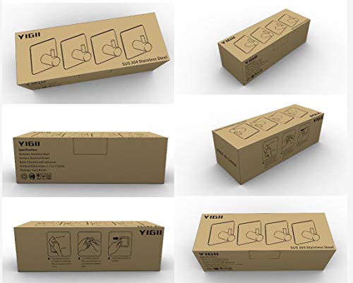 6 Adhesive+Stainless+Brushed+Bathroom+Organizer