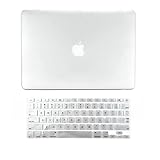 TopCase 2-in-1 Rubberized Hard Case Cover and Keyboard Cover for Macbook White Unibody 13