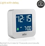 Braun BC08W Digital Travel Alarm Clock Snooze Negative LCD Display view 3