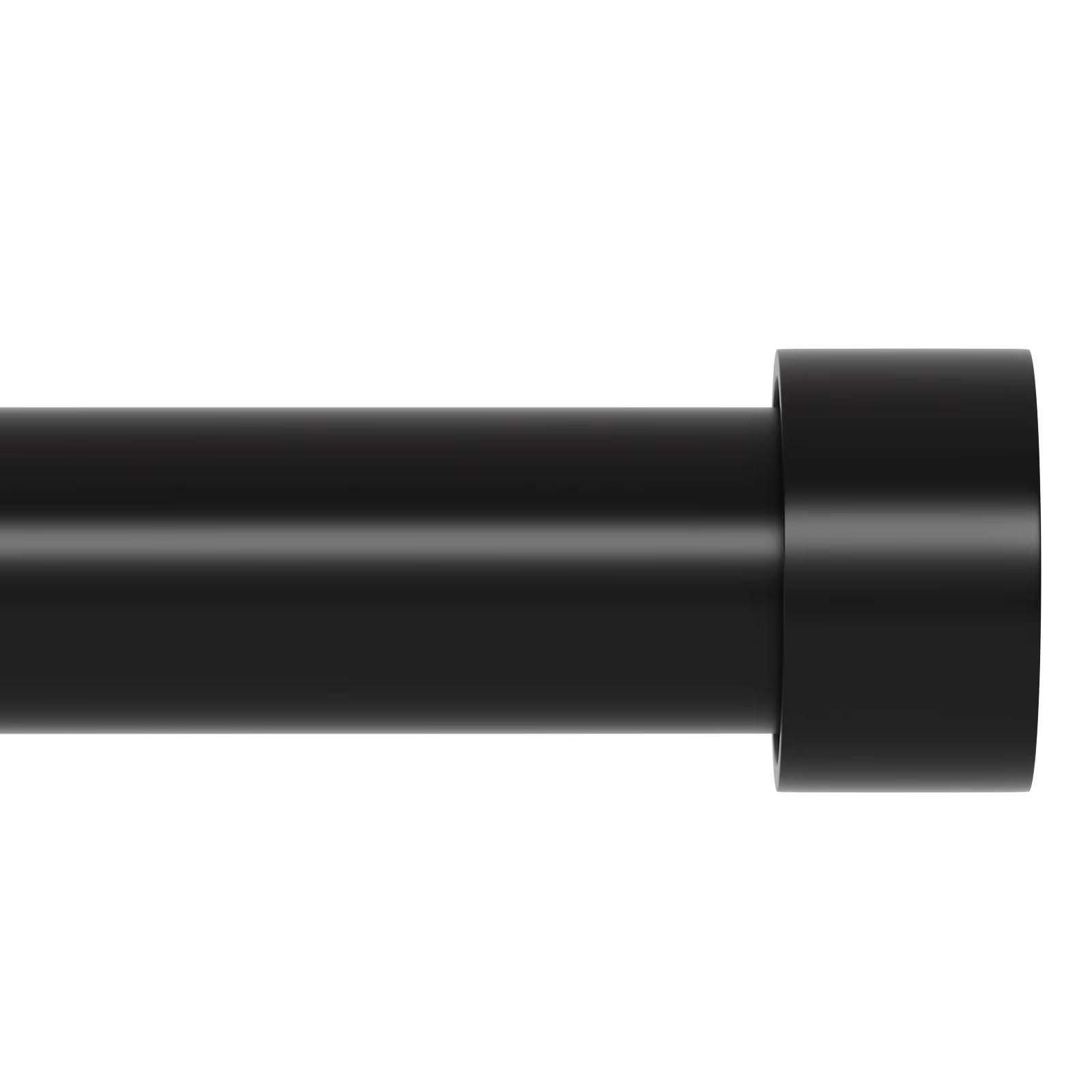 Photo 1 of Extra Long Curtain Rod 30 to 214 inch, Heavy Duty Curtain Rods for Windows with Modern End Caps, 1 inch Black Drapery Rods Set for Outdoor Patio, Adjustable Curtain Rod for Room, Black