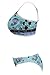 EVALESS Womens Tribal Pattern Boho Jewelry Bohemian Padded Chic Bikini swimwear X-Large Light Blue