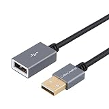 CableCreation USB 2.0 Extension Cable, USB A Male to Female Extender for Gamepad, Flash Drive, Mouse, Keyboard, Printer, Scanner, Card Reader (1.66ft) Black