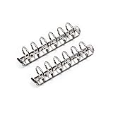 Moterm 2 Pieces 6-Hole Ring Binder Mechanisms
