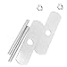 QUIOSS Running Horse Pony Car Grille Emblem Badge Ford Mustang Tri Bar Chrome Finish Bolts