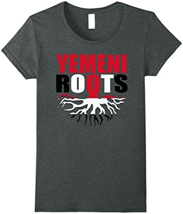 Women's Yemeni Roots Yemen Flag Gift Pride T-Shirt Large Dark Heather