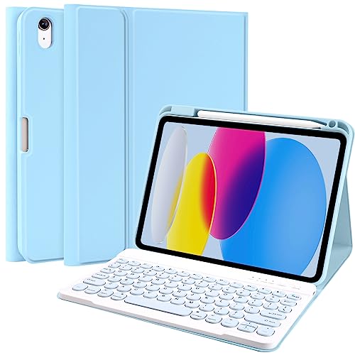 Keyboard Case for iPad 10th Generation 2022, Detachable