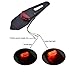 KaTur Rear Fender LED Brake Red Tail Light Lamp with Bracket for Off-Road Motorcycle Motocross Dirt Bike (Red Lens)