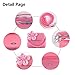 Oisee Little Girls Purse , Cute Kids Flower Handbag Set , Plush Bag with Necklace Bracelet Earring and Hair Clip，Sweet Girls Make Up Accessory-Pink