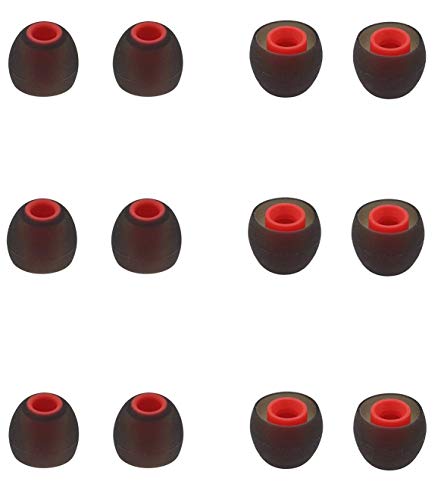 BLLQ 12PCS Replacement Ear Tips Earbuds Eartips Eargels Earpads Silicone Buds for Senso, TOZO, Sony & Other Inner Hole 3.8mm in-Ear Headphones [S] - Thumbnail 3
