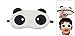 FOREVER YUNG Black White Panda Design Mouth Eye Mask for Children