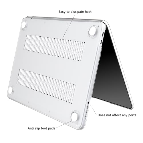 eleger Case Compatible with MacBook Neo A18 Pro A3404 13 inch 2026 Release, Shiny Protective Case for Mac Book Neo 13 inch, Crystal Clear