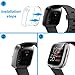 Compatible for Fitbit Versa 2 Case, 3 Pack Full Body Cover Soft TPU Screen Protector Case Anti-Scratch Protective Case for Fitbit Versa 2 Smartwatch