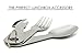 Out&Joy Lightweight Stainless Steel Camping Cutlery Set – Compact, Multi-Purpose, Eco-Friendly Silverware Set Includes 2 Forks, 2 Spoons, 2 Knives, 2 Can and Bottle Opener (2 Person Setting)