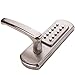 Bravex Keyless Lock Keypad Mechanical Combination Security Door Lock Stainless Steel (Left Handle)