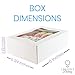 Chefible White Bakery Pastry Box With Window - Rigid Thick Kraft Paperboard - Easy Auto Pop-Up Assembly | Perfect for Cookies and Pastries | Set of 20