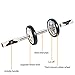 FREETOO Ab Roller Wheel(2 Rollers) for Abdominal Exercise with Kneen Pad,Fully Easy Assembled,Best Fitness Roller to Make Perfect Figure.
