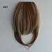 X&Y ANGEL- Girl's One Piece Hair Extensions Fashion Front Fringe Bangs/fringes Clip In On (#1B (natural black))