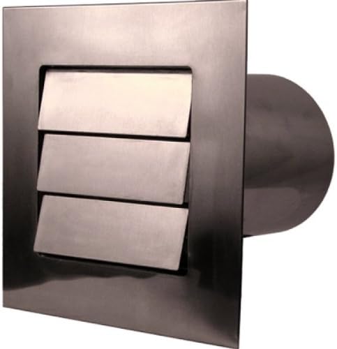 4" Stainless Steel Flush Mount Louvered Dryer/Exhaust Vent