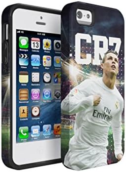 Christiano Ronaldo CR7 Stadium Cover Hybrid Hard Plastic Outer &amp; TPU Inner Layer Shock Absorbing Tough Protective Phone Case Cover Shell For iPhone 5 &amp; iPhone 5s