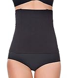 Womens No Closure Waist Corset Cincher Boned Tummy Control Waist Girdle Seamless (M (2-5 day delivery), Black-83)