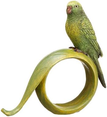 Silk Plants Direct Parrot Napkin Ring (Pack of 4)