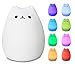 MICCKE LED Night Light - Eco-Friendly Silicone Material - Non-Toxic - Pollution-Free - 7-Colors Switching - Adorable Animals' Appearance - USB Charging - Best nightlight for Babies and Children.