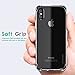 iPhone X Case, Clear Slim Hybrid Cute Armor Hard Anti Scratch Excellent Grip Flexible Tpu Non Slip Non Bulky 360 Full Body Shockproof Drop-proof Protective Cover for Apple iPhone X / 10 - Crystal