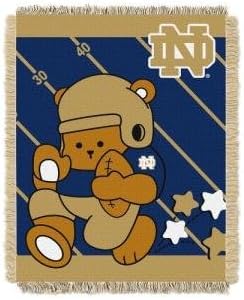 Northwest NCAA Unisex NCAA 36-Inches-By-46-Inches Woven Jacquard Baby Throw Blanket