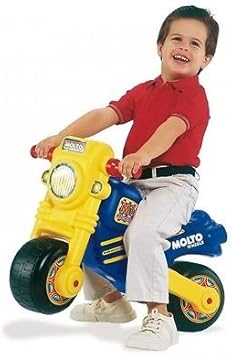 kids push motorbike