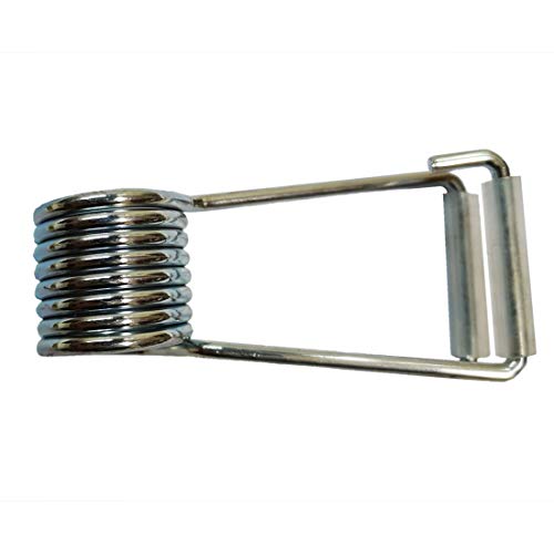 4PCS Spring Hinge Door Closer,Premium Chrome Plated Butterfly Spring with Rubber Sleeves,Used for Keeping Pets/Noise Out of The Door