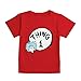 Bumkins Unisex Baby Dr. Seuss Thing 1 Short Sleeve Tee, Red, 12 Months