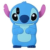 Blue Stitch Case for iPhone XR 6.1" inch,3D Cartoon Animal Cute Soft Silicone Rubber Protective Cover,Kawaii Animated Stylish Fashion Cool Protective Skin Shell for Kids Child Teens Girls(iPhoneXR)