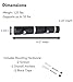 BIRDROCK HOME Folding Hook Coat and Hat Rack - 4 Hooks - 14 Inches - Wall Mount - Decorative Home Storage - Entryway Foyer Hallway Bathroom Bedroom Rail - Satin Nickel Hooks - Black Rail
