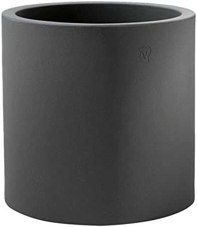 VECA Round Planter – Cosmos Double Cylinder Wall 55 x 55h Anthracite