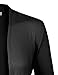 BIADANI Women Long Sleeve Classic Lightweight Open Front Jersey Cardigan, Colmf009_black, XXX-Large