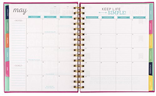 2017 Eccolo Spiral Agenda Datebook, Weekly & Monthly Views 