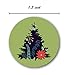 Patterned Holiday Trees Christmas Stickers / 8 Alternating Floral Holiday Tree Designs / 500 Christmas Labels / 1.5