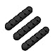 Cable Management Cord Organizer ORICO 5 Channel Desk Cable Clips Wire Cord Holder for Power Cords and Charging Accessory Cables, Mouse Cable, PC, Office and Home (Black, 3 pcs)