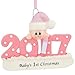 Baby's First Xmas Ornament 2019 - Pink/Girl - Includes Personalization